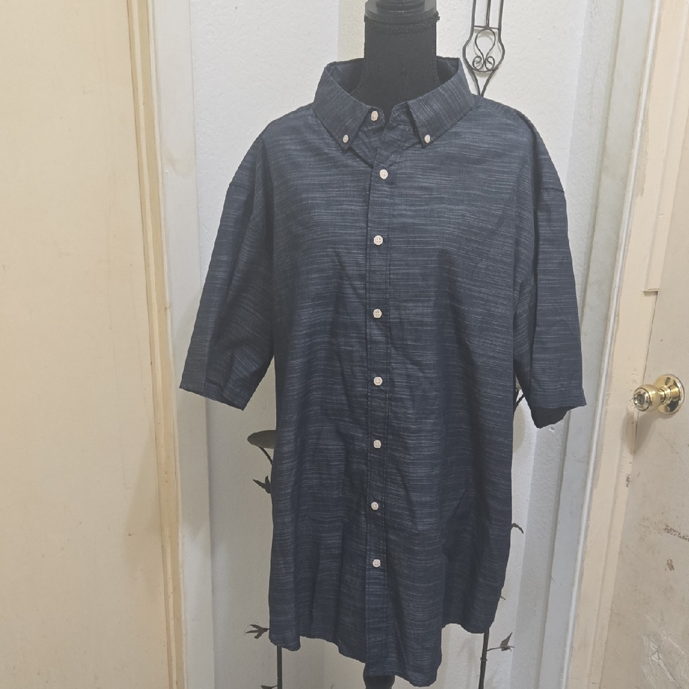 Beverly Hills Polo Club Blue Casual Button Down Shirt